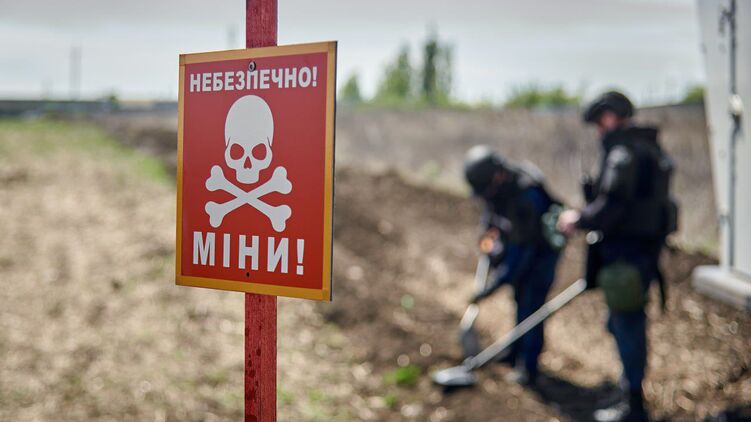 Продолжается разминирование украинской земли. Фото ГСЧС